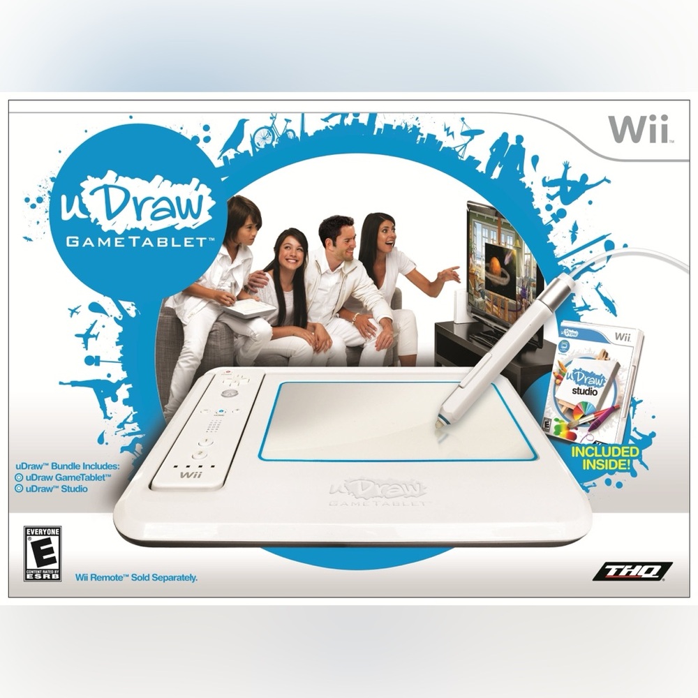 NINTENDO WII UDRAW STUDIO GAME & TABLET